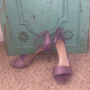 NBW- Aldo lavender ankle strap heels